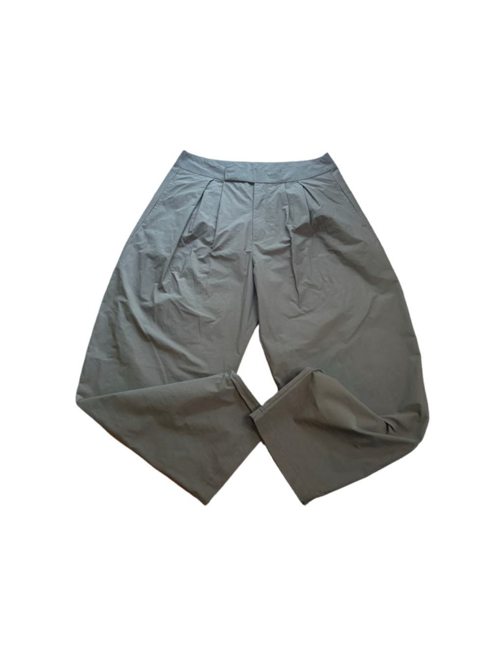 Free People Gabriette Barrel Trousers Size 12 Rubber Brown Pleated Pants - Picture 2 of 11